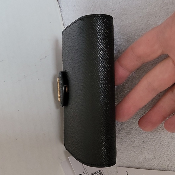 Coach black medium corner zip wallet - Picture 6 of 14